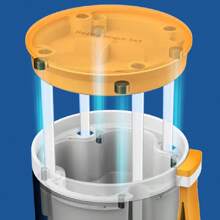 Kit de limpieza para biberón 1 Set de Cepillo Portátil para Botellas, Cepillo de Silicona para Botellas y Tetinas, Escurridor, perfecto para Viajes - Azul - Ver 4