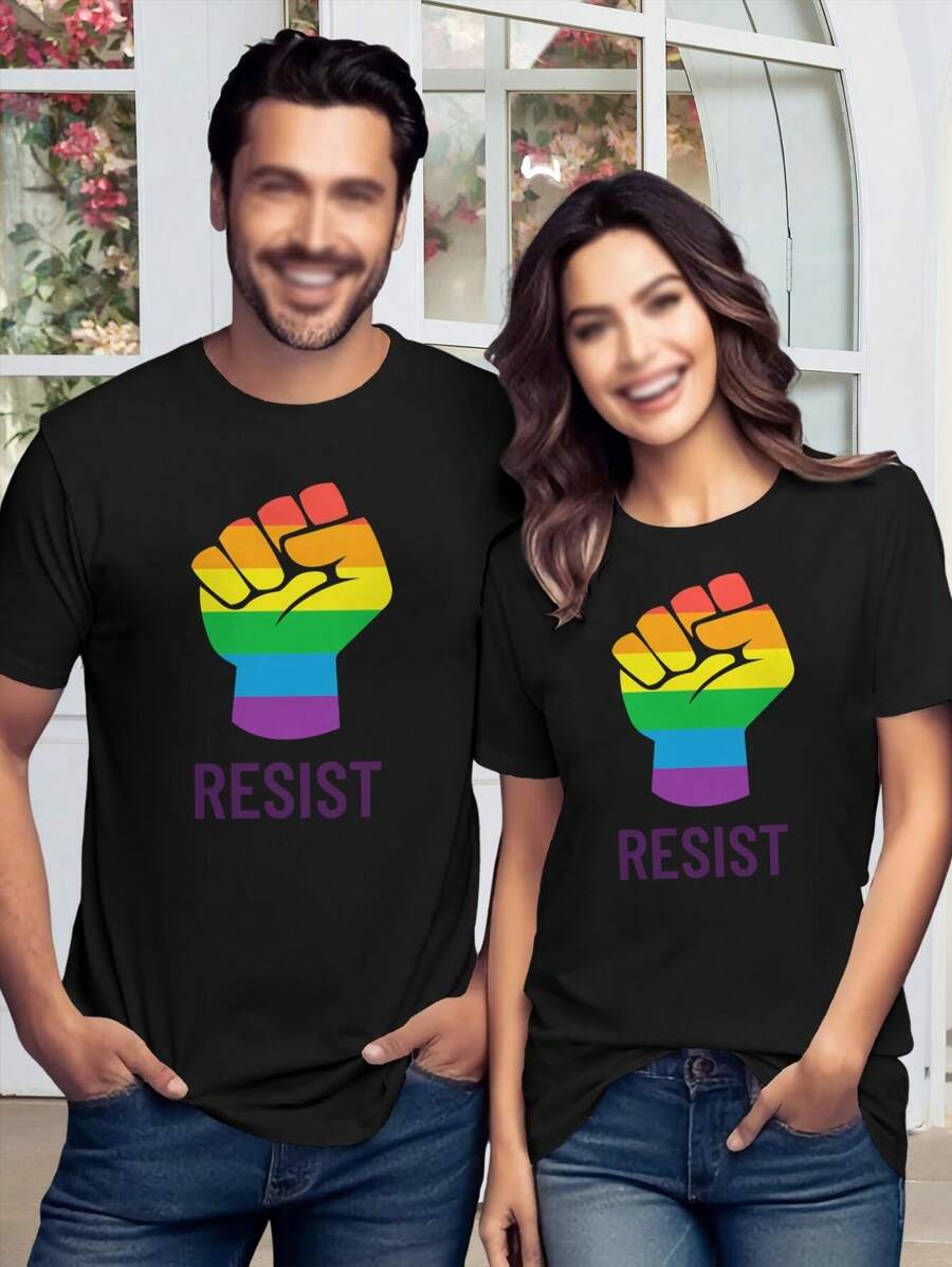 Lovers' Equality T-Shirts Resisting Gender Inequality for Justice - Negro - Ver 1