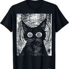 Cat Pastel Goth Gothic Grunge Alt Punk Weirdcore T-Shirt.! - màu đen - Xem 1