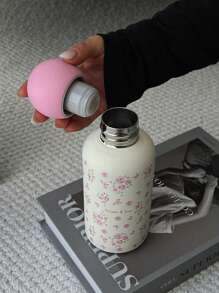 1 件 350ml 粉色花朵和蝴蝶 316 不锈钢双层隔热杯、平底杯、咖啡杯、水瓶、户外饮料杯、真空瓶、独特茶杯盖设计，适用于户外、办公室、家庭、学校、汽车、生日礼物、节日礼物、母亲节礼物、父亲节礼物、返校礼物、情人节礼物返校礼物 - 彩色 - 查看 6