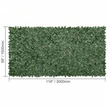 Ivy Privacy Fence, 39x98/158/198inch  59x98/118/158inch & 96x72inch  Artificial Green Wall Screen, Greenery Ivy Fence With Strengthened Joint, Faux Hedges Vine Leaf Decoration For Outdoor Garden, Yard, Balcony, Patio Decor - 59 x 118inch - 查看 10