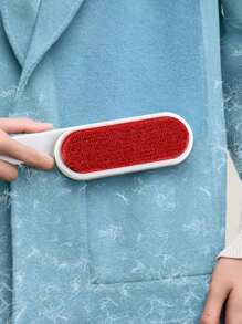1pc Double-Sided Reusable Lint Remover, Suitable For Clothes, Carpets And Furniture, Pet Hair Brush, Manual Static Dust Cleaner, Home Cleaning Tool, No Power Needed, Lint Brush