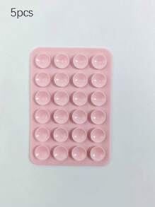 5pcs Silicone Suction Cup Cell Phone Back Anti-Slip Sticker Adhesive Strong No Trace Does Not Fall Off 24 Grains Of Silicone Cell Phone Suction Cups, Suitable For Outdoor Travel Photography, Indoor Make-Up, Catching Up With The Drama, The Best Gift For The Lady, Cell Phone Bracket Suction Cups, Home And Living Supplies - Multicolor - View 18