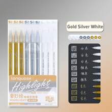 Set di 9 penne gel Morandi con gradiente di colori, barile trasparente 0,5 mm, pennarello per l'illuminazione elevata, regali per il ritorno a scuola