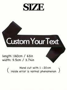 1/2/5/10/20/40 pezzi Nastro di raso personalizzato con testo, fascia con citazione personalizzata, fascia di compleanno personalizzabile, fascia per addio al nubilato/celibato personalizzabile, lunghezza: 160cm/63in, larghezza: 9,5cm/3,74in, 6 stili: nastro rosa/nero/bianco/blu/oro/viola, fascia "Bride To Be", adatta per lui/lei, multifunzionale, decorativa, riutilizzabile, traspirante, adorabile, di alta qualità, carina, colorata, moderna, morbida, personalizzata, unica, regalo ideale per lui/lei
