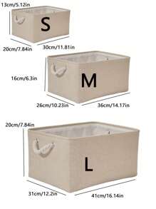 1 pièce Panier de rangement pliable pour salle de bain/buanderie, de petite/moyenne/grande taille avec poignée. Sac organisateur de voyage portable pour vêtements, sous-vêtements, articles divers. Panier à linge, panier à laver, organisateur de salle de bain, panier, panier de rangement, panier à linge pliable