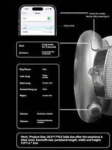 Wireless Over-Ear Headphones With 350mAh Battery, Powerful Bass, Adjustable For All Head Sizes, All-Day Music Playtime - Multicolor - View 9