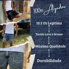 CVHM Jeans Men's Bermuda Short Jeans 100% Cotton SkyBasic Slim Fit Original Blue - Màu xanh lam - Xem 5