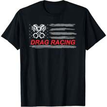 Flag Drag Racing Car Lover Gift Unisex T-Shirt
