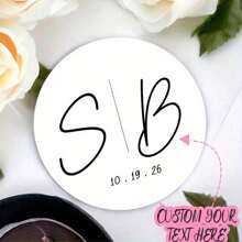 48/96pcs Custom Wedding & Engagement Thank You Stickers - Perfect For Gift Wrapping, Party Favors & Decorations, Black/White,Multi-Functional,Adjustable, Ornamental,Reusable,Exquisite,Adorable,High-Quality,Modern,Colorful,Cute,Comfortable,Stylish,Custom,Personalized,Unique,Ideal Gifts For Him,Ideal Gifts For Her,Boyfriend,Girlfriend,Dad,Mom,Family,Friends,Son,Daughter,Office,Tea Room,School,Home,Home Refresh,Customized Stickers