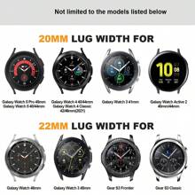 VA VA VOOM 1pc Galaxy Watch Band, 20mm/22mm Stainless Steel Quick Release Strap, Compatible With Huawei Watch, Watch, Honor Watch, Galaxy Watch Gear Active2/S2, Gear S3, GT 2, Watch GT2 (42mm/46mm), Adjustable Replacement Band, Also Suitable For Samsung, - Black - View 3