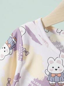 女童春秋睡裙睡衣连衣裙，薄款中长款，适合 4-12 岁 - 彩色 - 查看 5