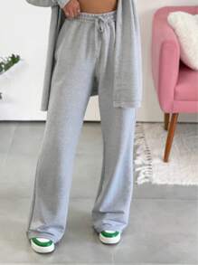 Sweatpants In Fleece Boutique Fashion - Comfort, Style And Sophistication! - 灰色 - 查看 2