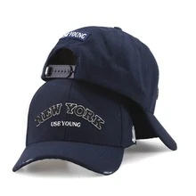 Boné New York Bege Use Young Masculino Feminino Lançamento - Marinho - Visão 4