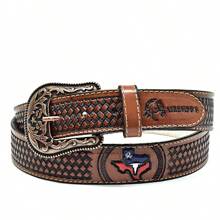 Atrevidu's Texas  Hand Painted Leather Country Belt - Whisky - Xem 2