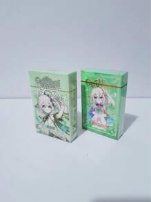 50/55pcs Anime Holographic Card, Otaku Game Merchandise, Character Postcard Collection