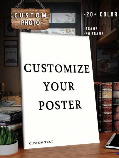 1 pezzo Tela personalizzabile con cornice per foto di famiglia, tela personalizzata per famiglia, immagini su tela personalizzate di Printed Marketplace, multifunzionale, riutilizzabile, ornamentale, elegante, stile gala, atmosfera calda, rinfrescante per la casa in autunno, decorazione natalizia