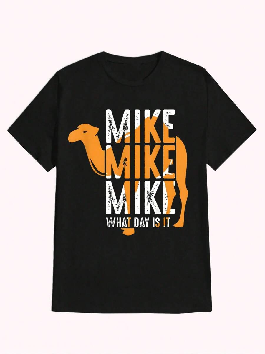 Fuh-Get About It Johnny Depp Donnie Brasco Vintage ,Casual Print,Comfortable And Versatile,Letter Pattern Pure Cotton 220g Printed T-Shirt - 黑色 - 查看 1