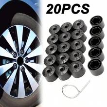 17mm Universal Car Wheel Hub Covers Anti-Rust Caps Auto Hub Tire Screw Cap Nut Bolt Dust Proof Protector Car Accessories 20Pcs - Colorful - View 2
