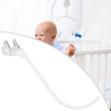 Baby Crib Toy Rattles Holder, Arm Hanging Holder For Baby Crib Decor (Plush Toy Is Not Included) - 白色 - 查看 7