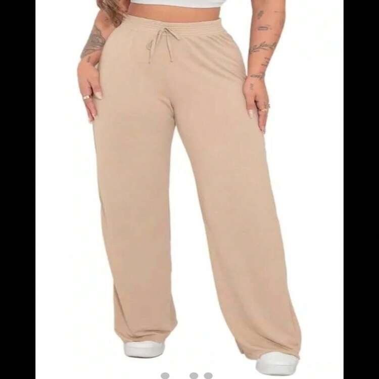 Sweatpants In Fleece Boutique Fashion - Comfort, Style And Sophistication! - 卡其色 - 查看 2