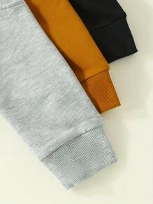 Baby Boys Pants Infant Harem Pants Toddler Active Joggers Pants Casual Athletic Trousers Solid Color Pocket Bottoms - Black - View 6