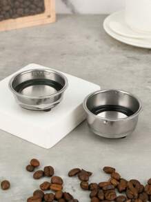 1个51毫米双层咖啡手柄滤篮，不锈钢材质，可拆卸加压网状咖啡过滤器，无底手柄咖啡配件 - (Item No.Y21071D) 1PCS 51mm 2-cup filter basket - 查看 2