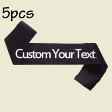 1/2/5/10/20/40 pezzi Nastro di raso personalizzato con testo, fascia con citazione personalizzata, fascia di compleanno personalizzabile, fascia per addio al nubilato/celibato personalizzabile, lunghezza: 160cm/63in, larghezza: 9,5cm/3,74in, 6 stili: nastro rosa/nero/bianco/blu/oro/viola, fascia "Bride To Be", adatta per lui/lei, multifunzionale, decorativa, riutilizzabile, traspirante, adorabile, di alta qualità, carina, colorata, moderna, morbida, personalizzata, unica, regalo ideale per lui/lei