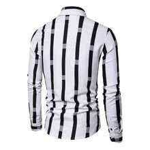 Men's Long Sleeve Striped Shirt