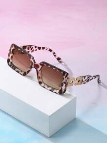 Gafas de sol de plástico rectangulares de estilo retro, diseño clásico para exteriores, playa, uso diario, conducción, protección UV, elegante para atuendos a la moda, paseos familiares, viajes y vacaciones de verano en la playa