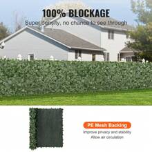 Ivy Privacy Fence, 39x98/158/198inch  59x98/118/158inch & 96x72inch  Artificial Green Wall Screen, Greenery Ivy Fence With Strengthened Joint, Faux Hedges Vine Leaf Decoration For Outdoor Garden, Yard, Balcony, Patio Decor - 59 x 98 inch - 查看 3