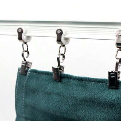 15pcs 3cm Metal Curtain Clips, Curtain Clamps For Tapestrys, Backdrops, Open & Close Alligator Clips