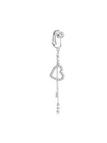 ORAZIO 1 Pieza de Piercing de Ombligo Falso para Mujer, Aros Falsos de Ombligo con Colgante, Joyas de Ombligo sin Perforación con Clip