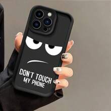 Fashionable Shock-Proof Silicone Phone Case - "Don't Touch My Phone" Compatible With IPhone 7/8/X/XS/XR/11/12/13/MINI/14/15/16/PLUS/PRO MAX, Soft Cover For Series