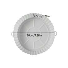 1Pcs Air Fryer Silicone Basket Silicone Mold Airfryer Oven Baking Tray Pizza Fried Chicken Basket Reusable Pan Liner Accessories
