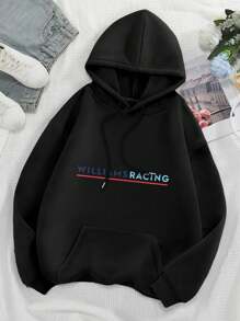 Williams Racing Martini Big Size Women Hoodie Women's Jacket (Martini Racing Frank Williams) - Black - View 1