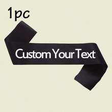 1/2/5/10/20/40 pezzi Nastro di raso personalizzato con testo, fascia con citazione personalizzata, fascia di compleanno personalizzabile, fascia per addio al nubilato/celibato personalizzabile, lunghezza: 160cm/63in, larghezza: 9,5cm/3,74in, 6 stili: nastro rosa/nero/bianco/blu/oro/viola, fascia "Bride To Be", adatta per lui/lei, multifunzionale, decorativa, riutilizzabile, traspirante, adorabile, di alta qualità, carina, colorata, moderna, morbida, personalizzata, unica, regalo ideale per lui/lei