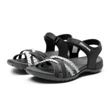 Women's Lightweight Hiking Sandals Comfortable, Athletic, Quick-Drying Walking And Water Sandals For Women - 黑色 - 查看 7