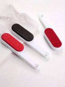 1pc Double-Sided Reusable Lint Remover, Suitable For Clothes, Carpets And Furniture, Pet Hair Brush, Manual Static Dust Cleaner, Home Cleaning Tool, No Power Needed, Lint Brush