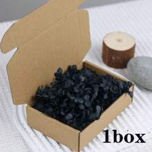 1 caja de pétalos de flores de hortensia, pétalos de flores naturales secas de colores para manualidades, boda, fiesta, Día de San Valentín, cesta de la niña de las flores, noche romántica, decoración de propuesta, decoración del hogar - Multicolor1 - Ver 4