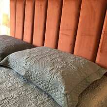 Cabeceira Cama Box Solteiro 60x20 Modular kit 5 Peças - Laranja Queimado - Visão 1
