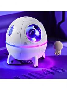 Space Humidifier With Astronaut 220 Ml Silent Led White Color 110v/220v