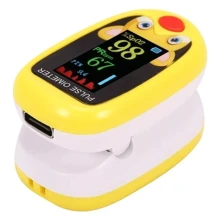 USB Oximeter Finger Clip Oximeter Rubber Oximeter Adecuado para su uso en casa Pulsioximetro Monitorización del sueño Pulsioximetro - Amarillo - Ver 3