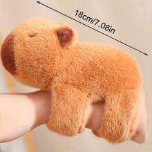 Süßes Plüsch Capybara Spielzeug mit Schildkröten Rucksack, weiches Polyester Kuscheltier, Kawaii Capybara Puppe, ideales Geschenk für Kinder und Sammler, mit Schildkröten Rucksack für Kinder