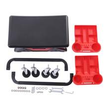 YUNRUX Stołek warsztatowy 150 kg, mobilny stołek roboczy z kółkami