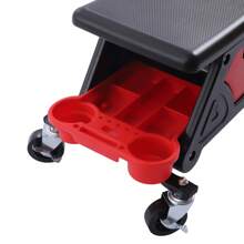 YUNRUX Stołek warsztatowy 150 kg, mobilny stołek roboczy z kółkami