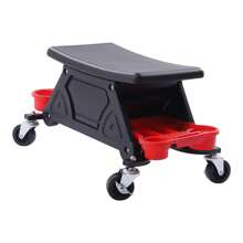 YUNRUX Stołek warsztatowy 150 kg, mobilny stołek roboczy z kółkami