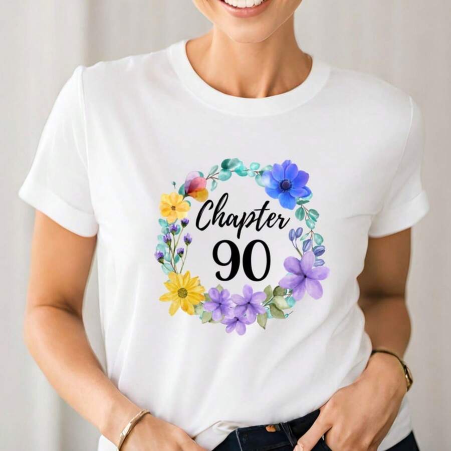 90th Birthday Gift, 90th Birthday Shirt, Chapter 90 Tshirt, 90th Grandma Gift, 90th Birthday Party, 90th Fabulous Shirt, Personalized Gift