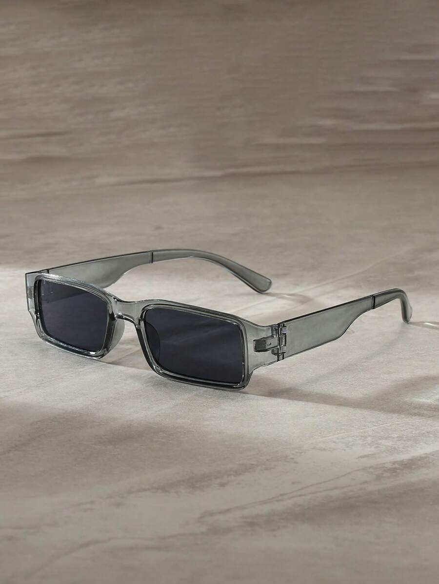 1pc Y2K Retro Driving, Travel, Beach Fashion Glasses For Men, Large Frame Fashion Eyewear For Summer For Summer Beach Vacation,Outdoor,Travel