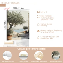 1pc Canvas Painting Poster, Pleasant Afternoon Scenery, Modern Light Luxury Wall Art For Living Room, Bedroom, Studio, Hallway